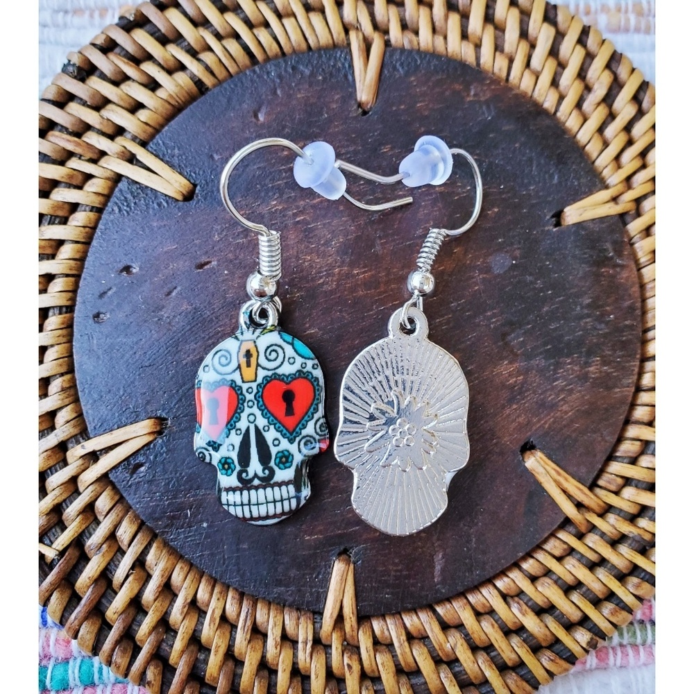 Day of the dead, Sugar Skull earrings